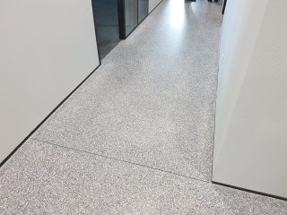 Beton terrazzo gepolijst